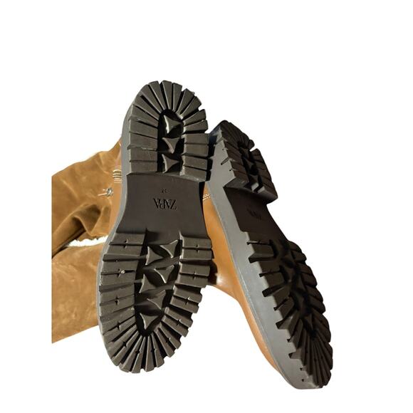 Zara over the knee leather suede boots - 37 - Picture 2 of 4